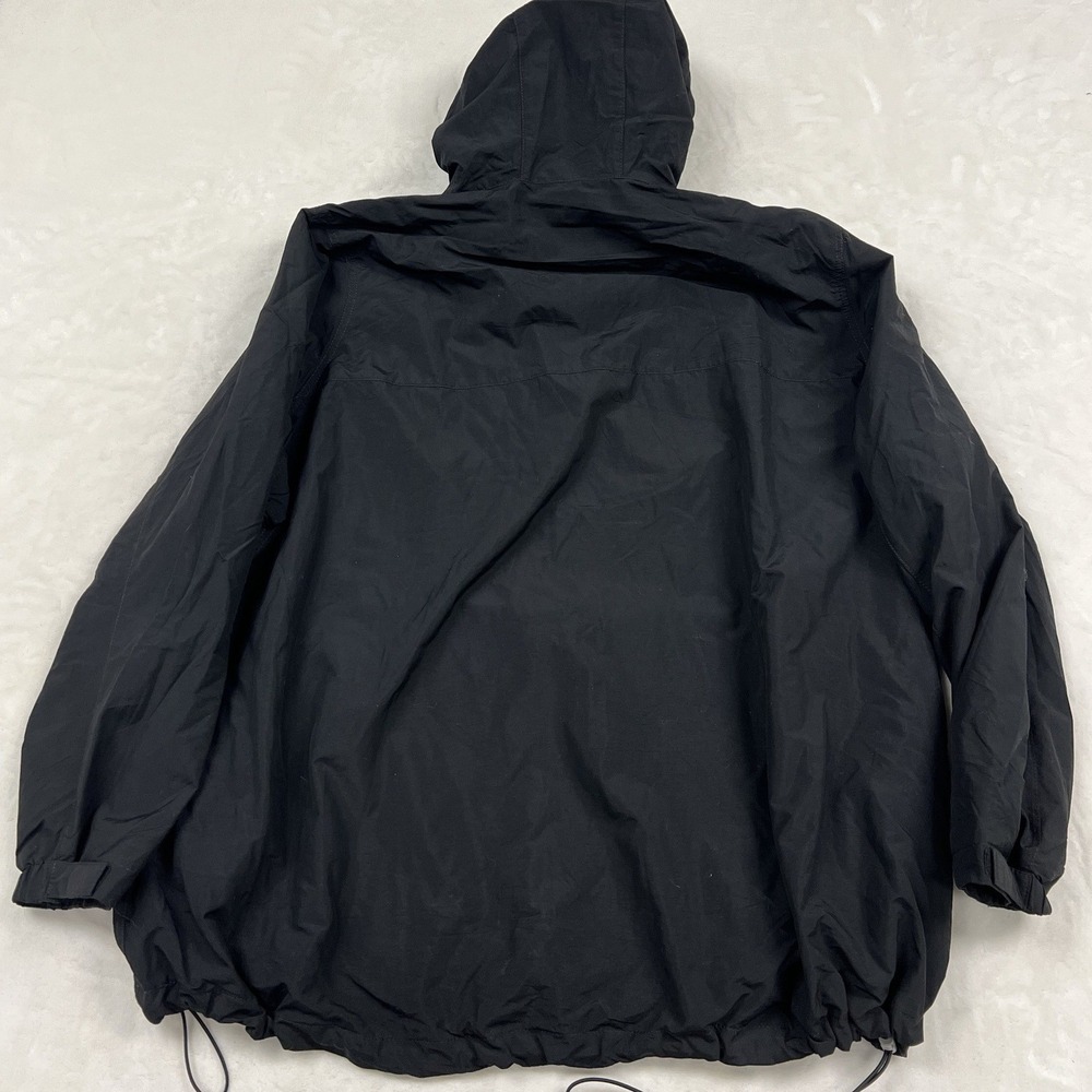 Carhartt Anorak Windbreaker Jacket womans 3X Black Quarter Zip Hooded Pullover - Picture 5 of 8